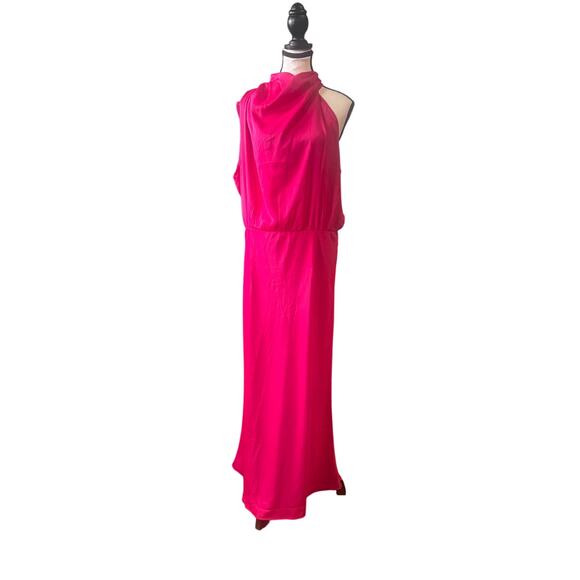 NWT size XL women’s pink elephant long gown Maxi dress - Picture 4 of 9